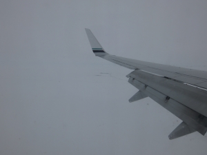 Plane landing at Barrow