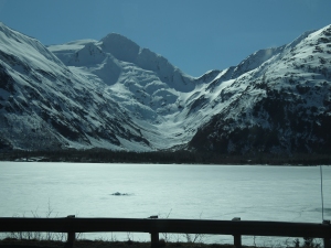 Glacier country south of Anchorage